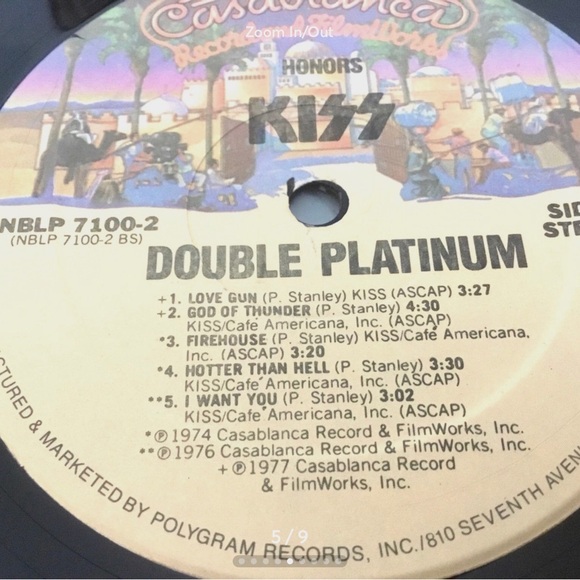 Kiss - Double Platinum - 1978 Casablanca - POLYGRAM 824 155-1 M-1 LP VINYL ALBUM - Picture 5 of 9